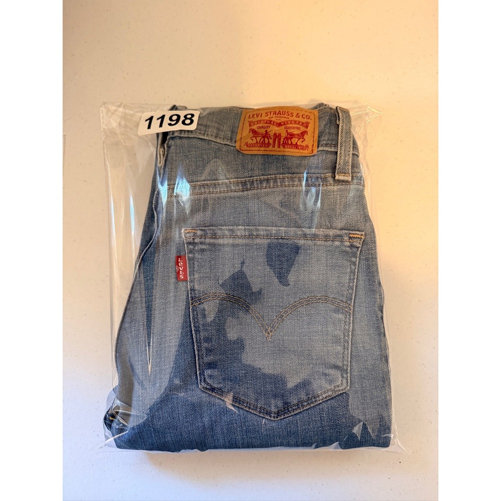Levi 724 High Rise Straight Women 24 Blue Denim Jeans 18883-0159 - Picture 10 of 10
